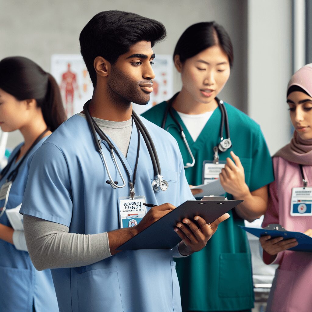 Accreditation health nurses stock photo style