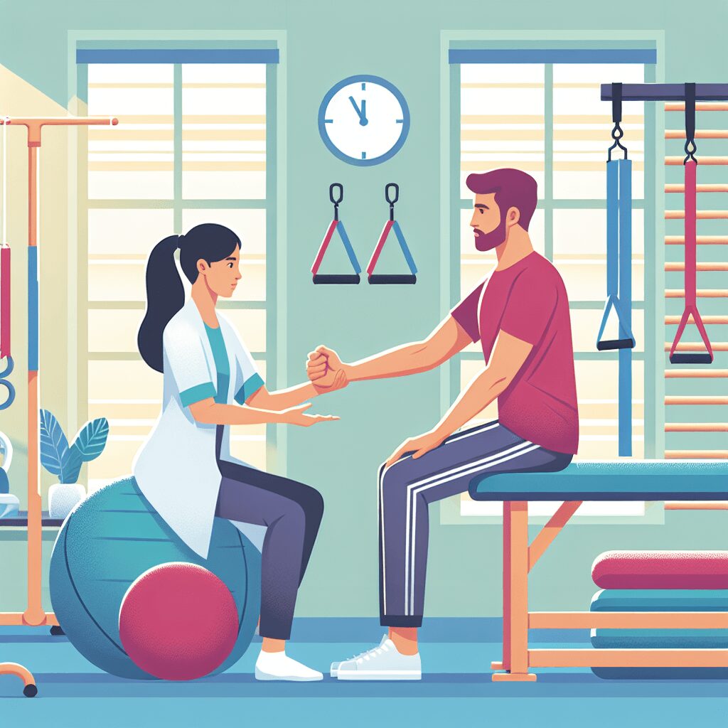 occupational therapy flat illustration style