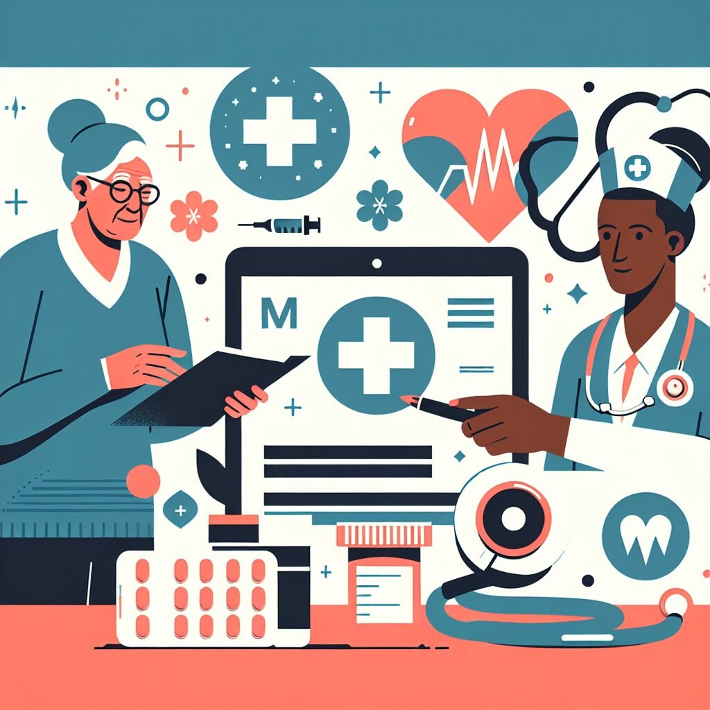 SNF: Medicare flat illustration style