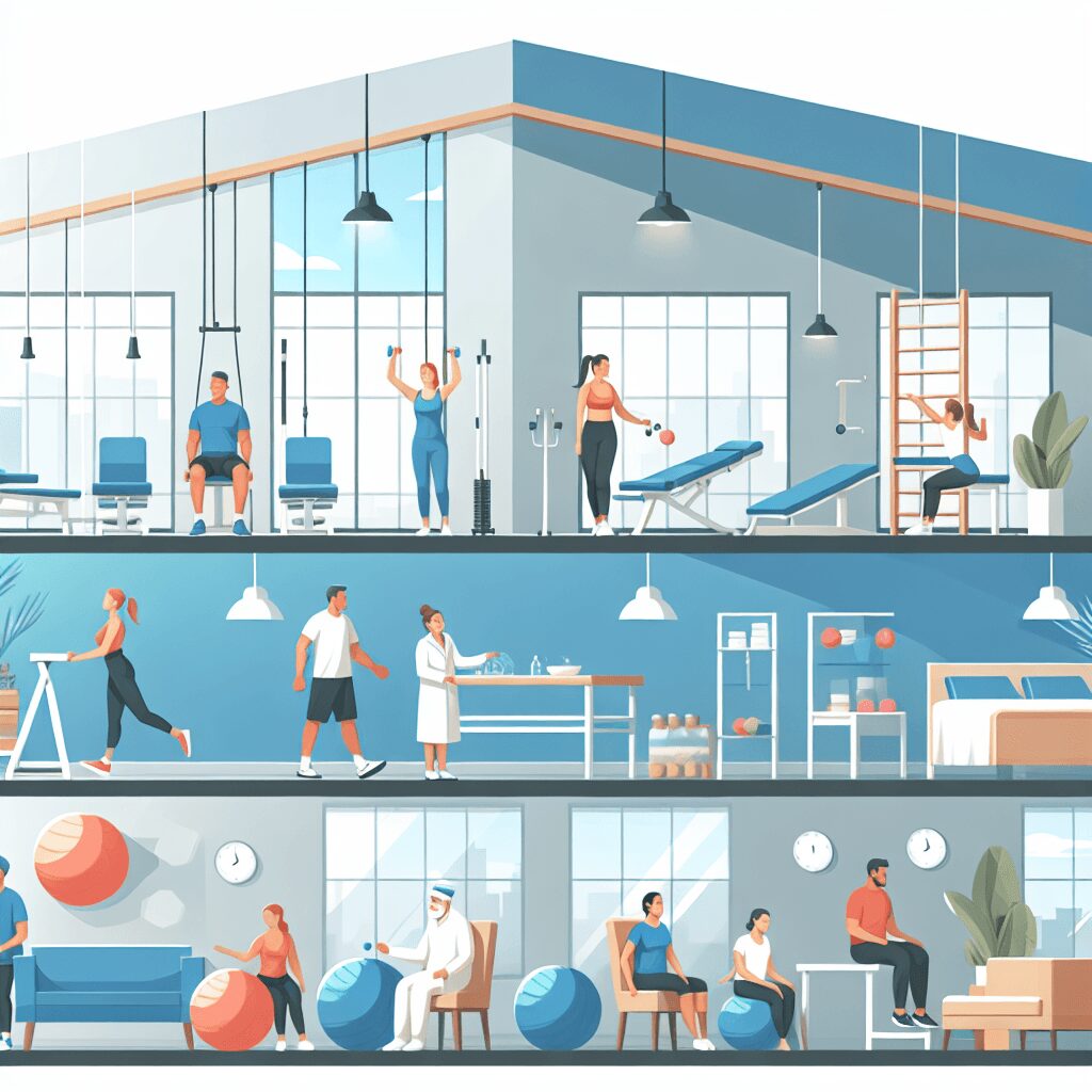 Rehab flat illustration style